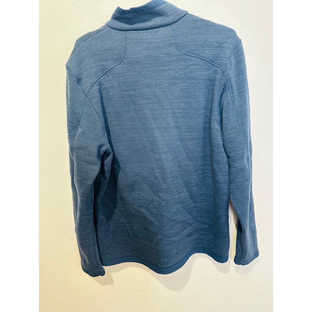 EDDIE BAUER Blue Full Zip Up SGC Embroidered Front Zip Pocket Jacket sz Large - Picture 7 of 13